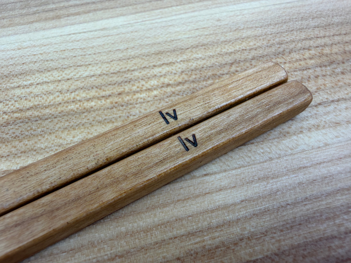 Square-Pointy style (100% Tung oil finish)-Natural Wood Chopsticks-Made in Canada